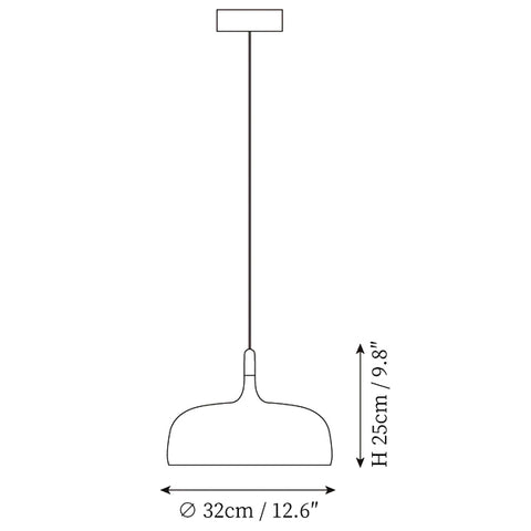 ∅ 12.6″ x H 9.8″ / Dia 32cm x H 25cm