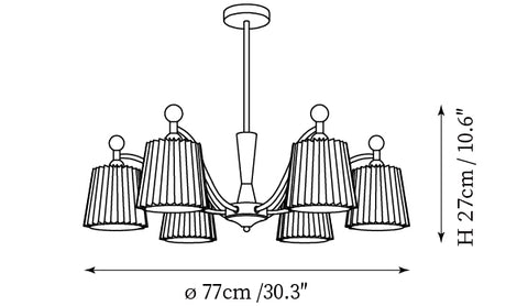 Lustre Acurt — Plans de dimensions 1