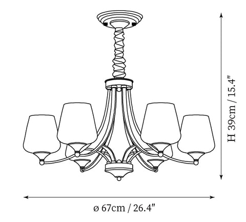 Candeeiro Adalyn — Desenhos técnicos 1