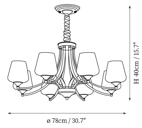 Candeeiro Adalyn — Desenhos técnicos 2