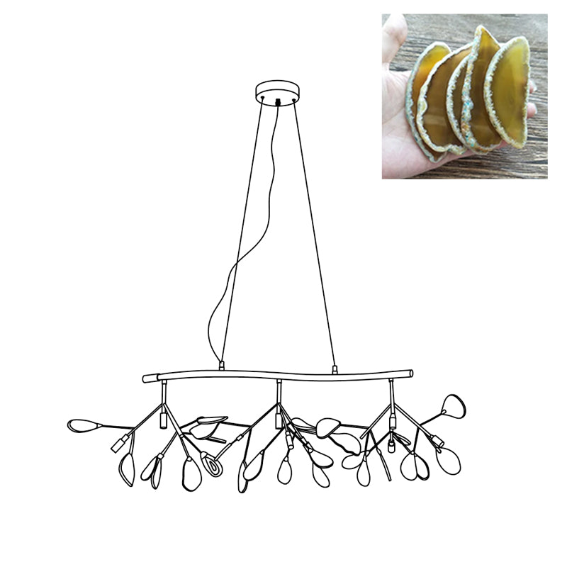 Agate Flake Chandelier