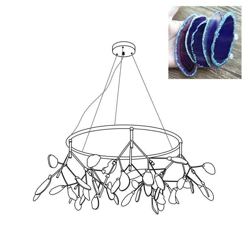 Agate Flake Chandelier