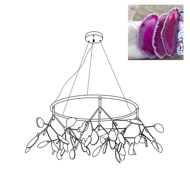 Agate Flake Chandelier