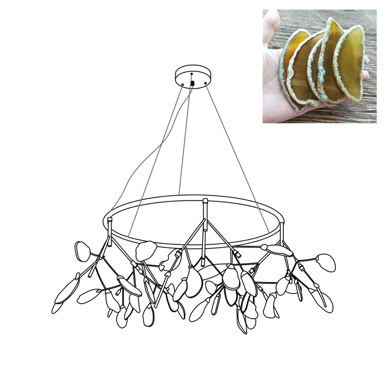 Agate Flake Chandelier