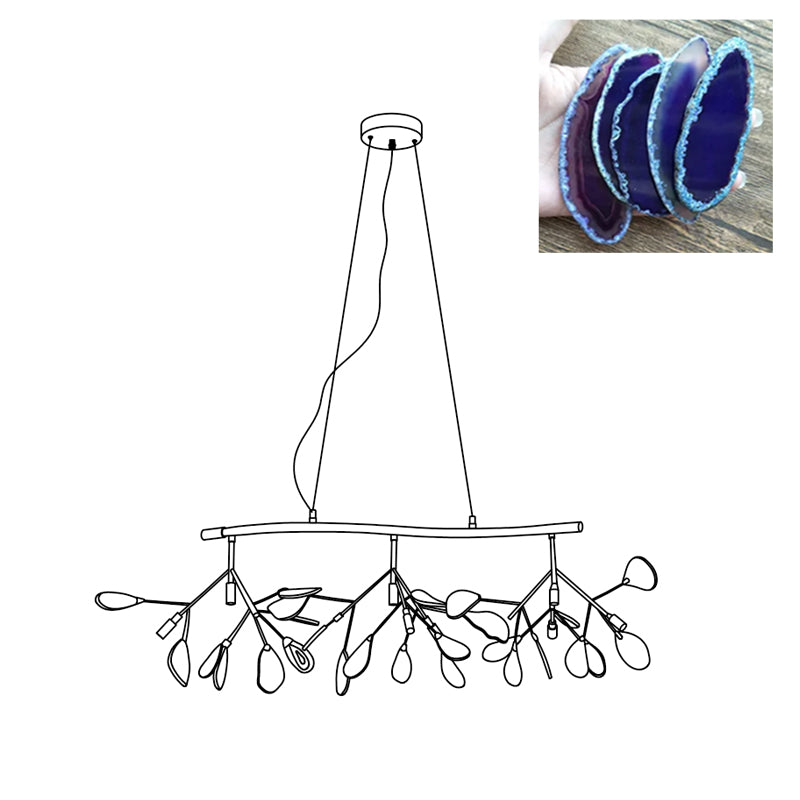 Agate Flake Chandelier