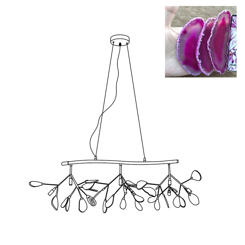 Agate Flake Chandelier