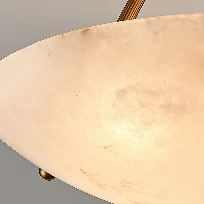 Alabaster Bowl Ceiling Lamp