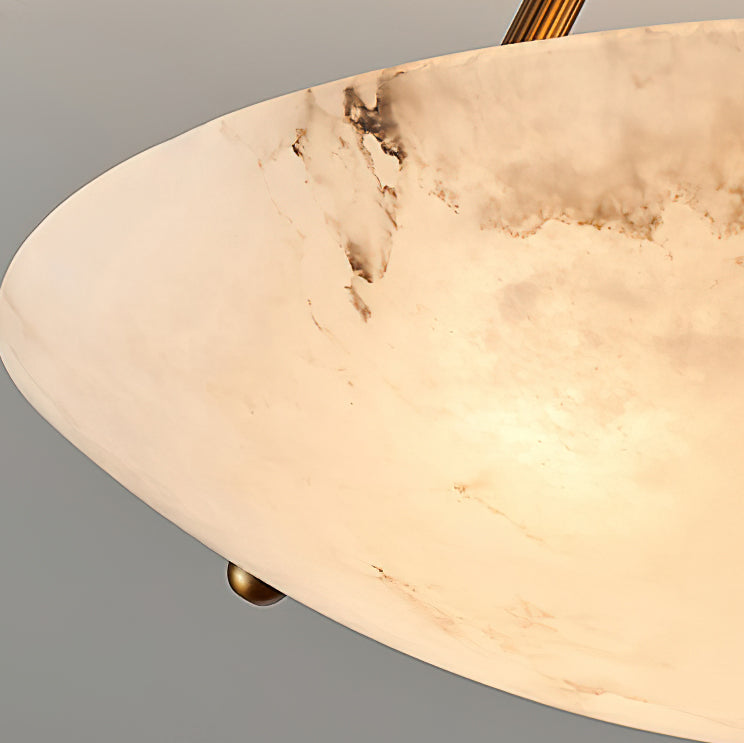 Alabaster Bowl Ceiling Lamp