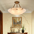 Alabaster Bowl Ceiling Lamp