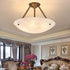 Alabaster Bowl Ceiling Lamp