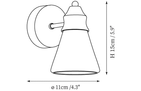 Alagusmo Wall Lamp — Dimension drawings 1