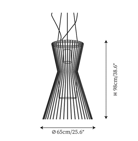Allegretto Vivace Pendant Light — Dimension drawings 1