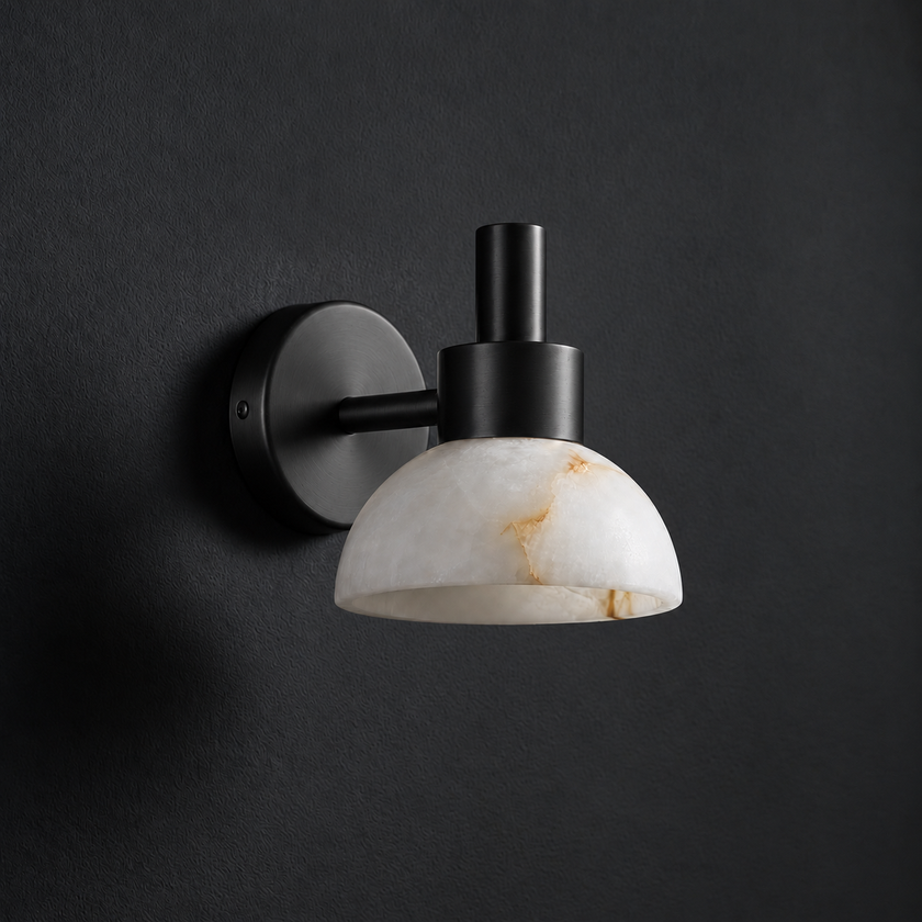 Almora Alabaster Wall Sconce