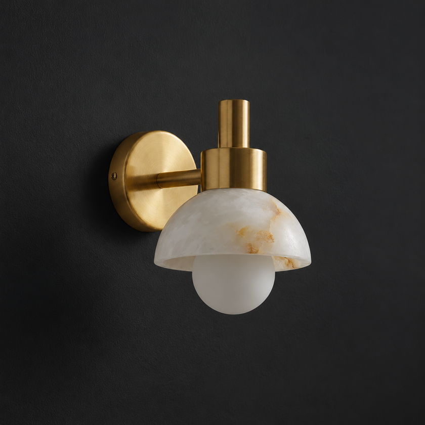 Almora Alabaster Wall Sconce