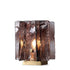 Lampe de table de bloc de construction ambre