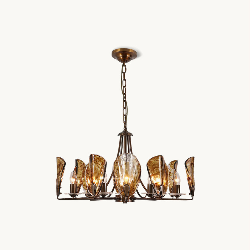 Amber Shell Chandelier