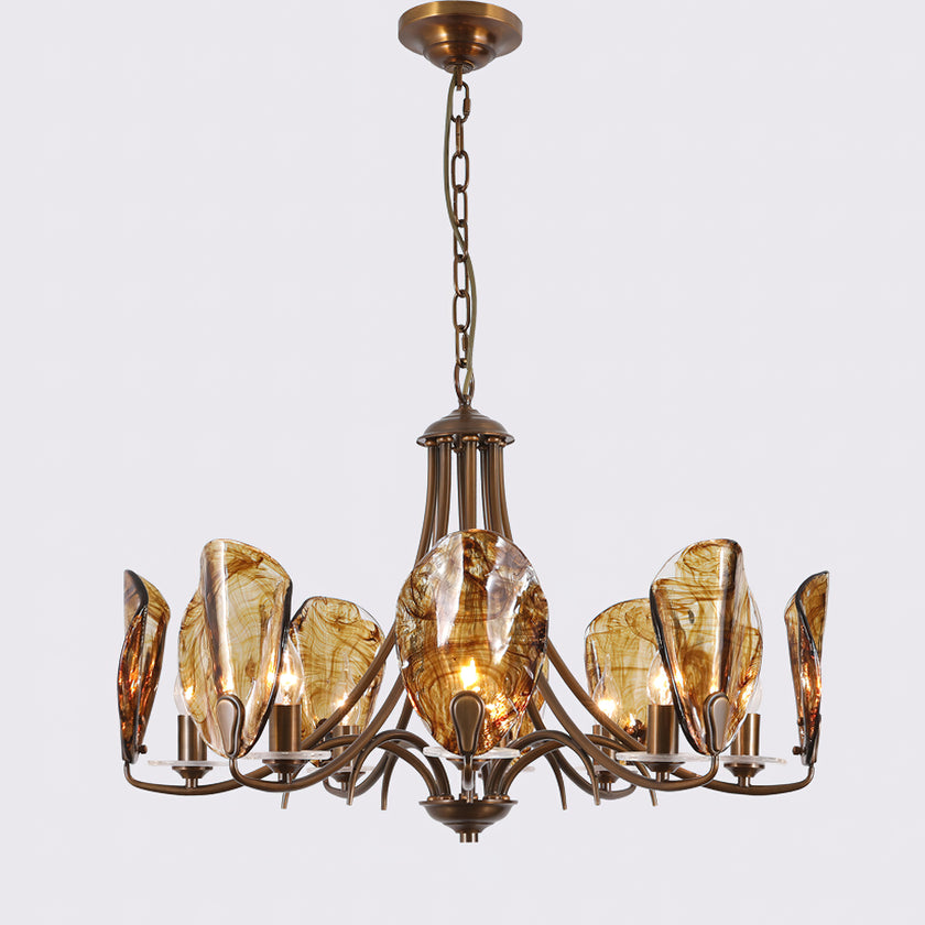 Amber Shell Chandelier