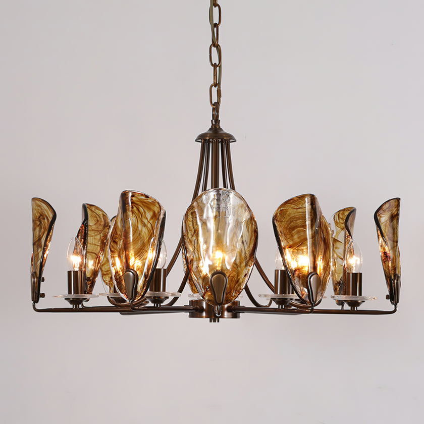 Amber Shell Chandelier