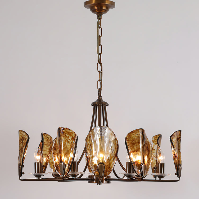 Amber Shell Chandelier