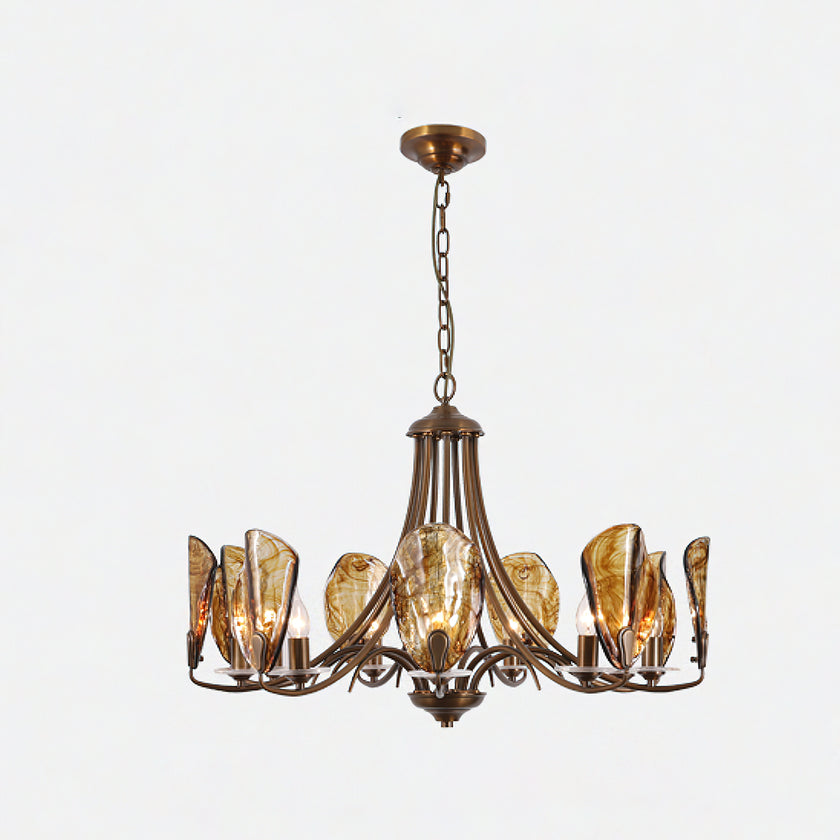 Amber Shell Chandelier