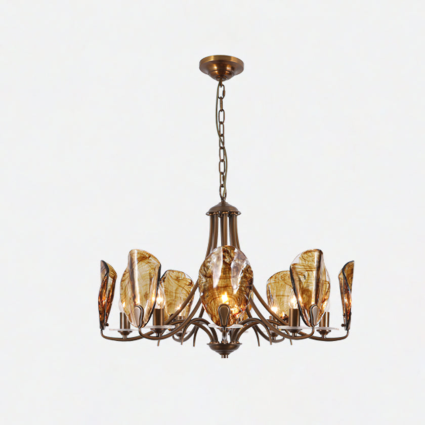 Amber Shell Chandelier