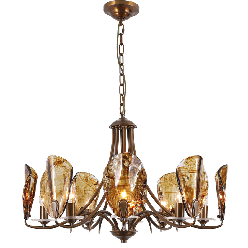 Amber Shell Chandelier