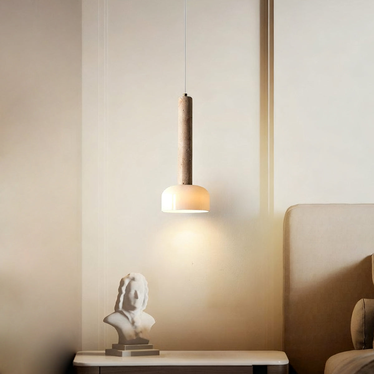 Angelia Travertine Pendant Lamp – detail 2