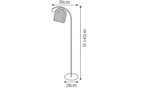 Arc Stehleuchte — Maßzeichnungen 1