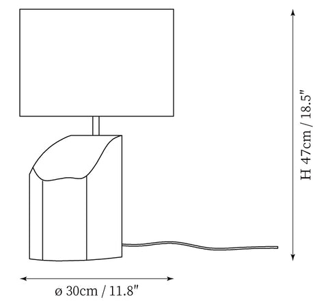 Lâmpada de Mesa Arouca — Desenhos técnicos 1