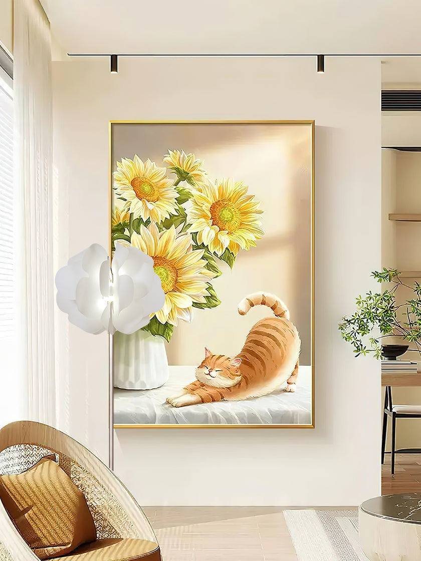 Art Acrylic Flower Floor Lamp