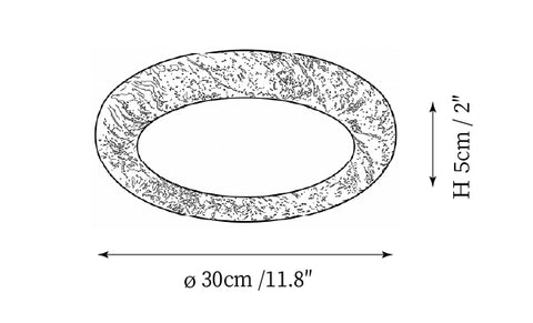 ∅ 11,8″ x H 2″ / Dia 30cm x H 5cm