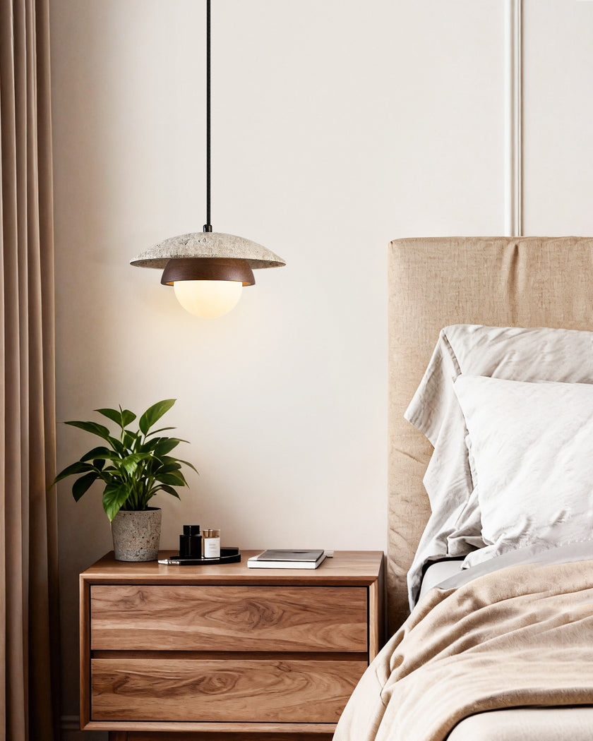 Aureven Travertine Pendant Light