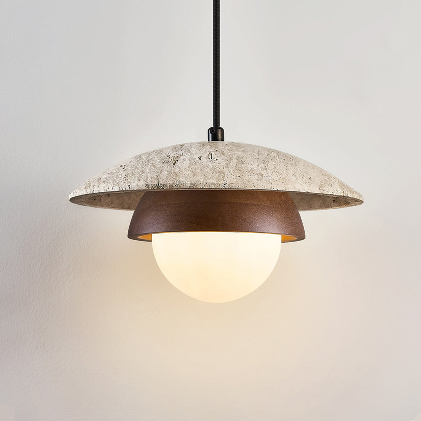 Aureven Travertine Pendant Light
