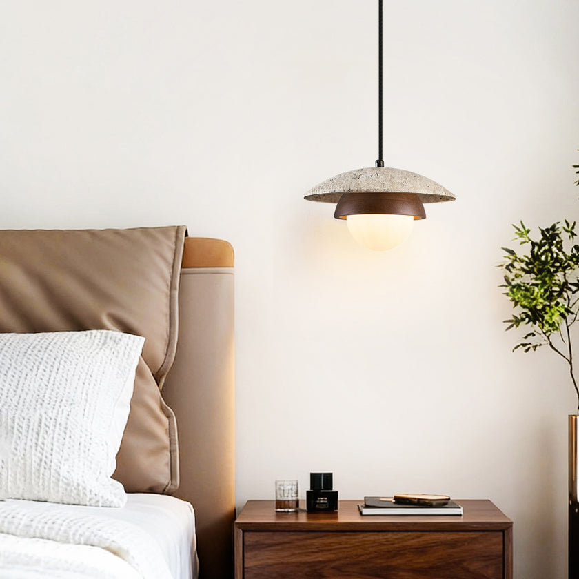 Aureven Travertine Pendant Light
