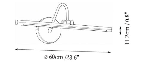 Applique murale Averton — Plans de dimensions 2