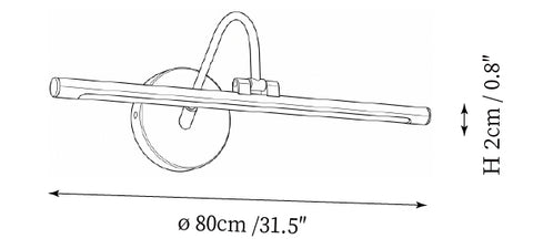 Applique murale Averton — Plans de dimensions 3