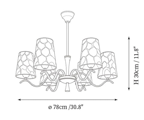 ثريا Baccata — رسومات الأبعاد 1