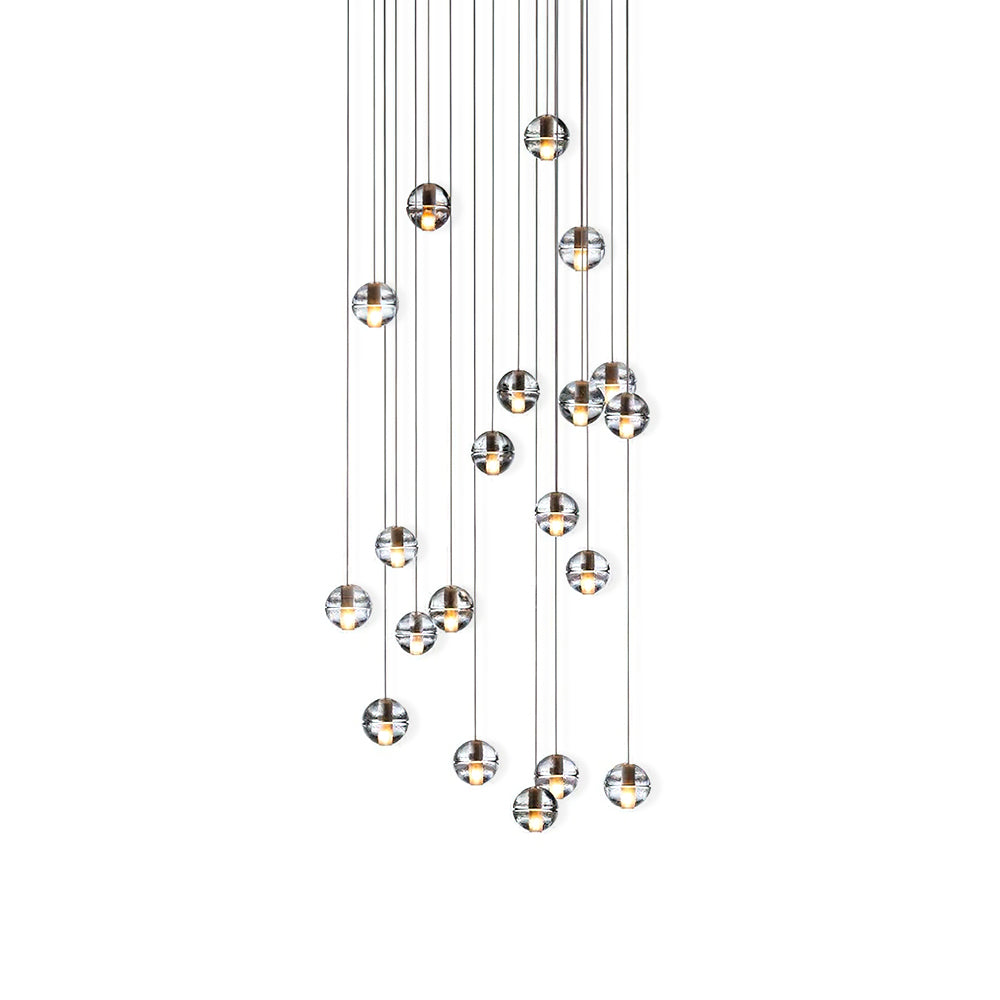 Suspension boule en cristal