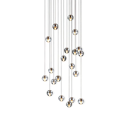 Suspension boule en cristal