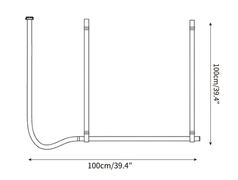 Luminária Pendente Belt — Desenhos técnicos 1