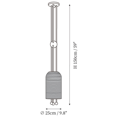 Bertha Pendant Light — Dimension drawings 1