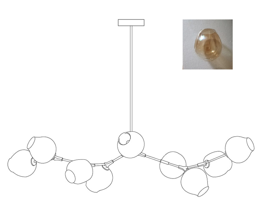 Bifurcation Bubble Chandeliers