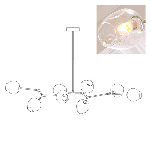 Bifurcation Bubble Lustre horizontal
