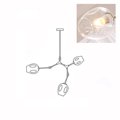 Bifurcation Bubble Vertical Chandelier – detail 37