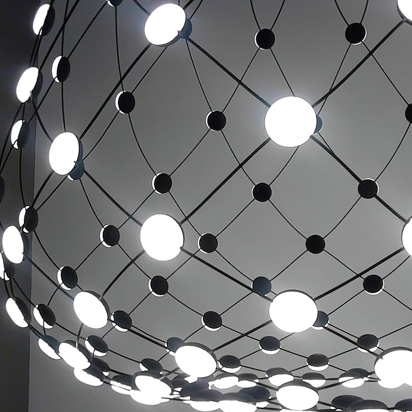 Black And White Mesh Ceiling Lamp