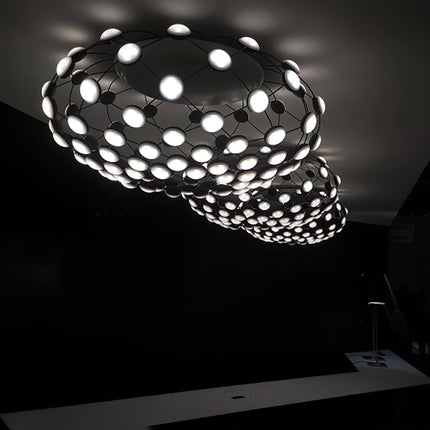 Black And White Mesh Ceiling Lamp