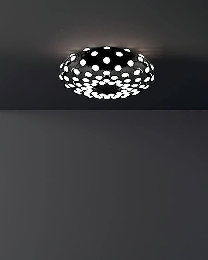 Black And White Mesh Ceiling Lamp