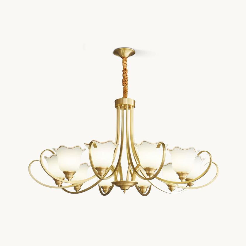 Blooming Flower Glass Chandelier