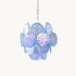 Blue Murano Disc Chandelier
