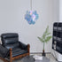 Blue Murano Disc Chandelier